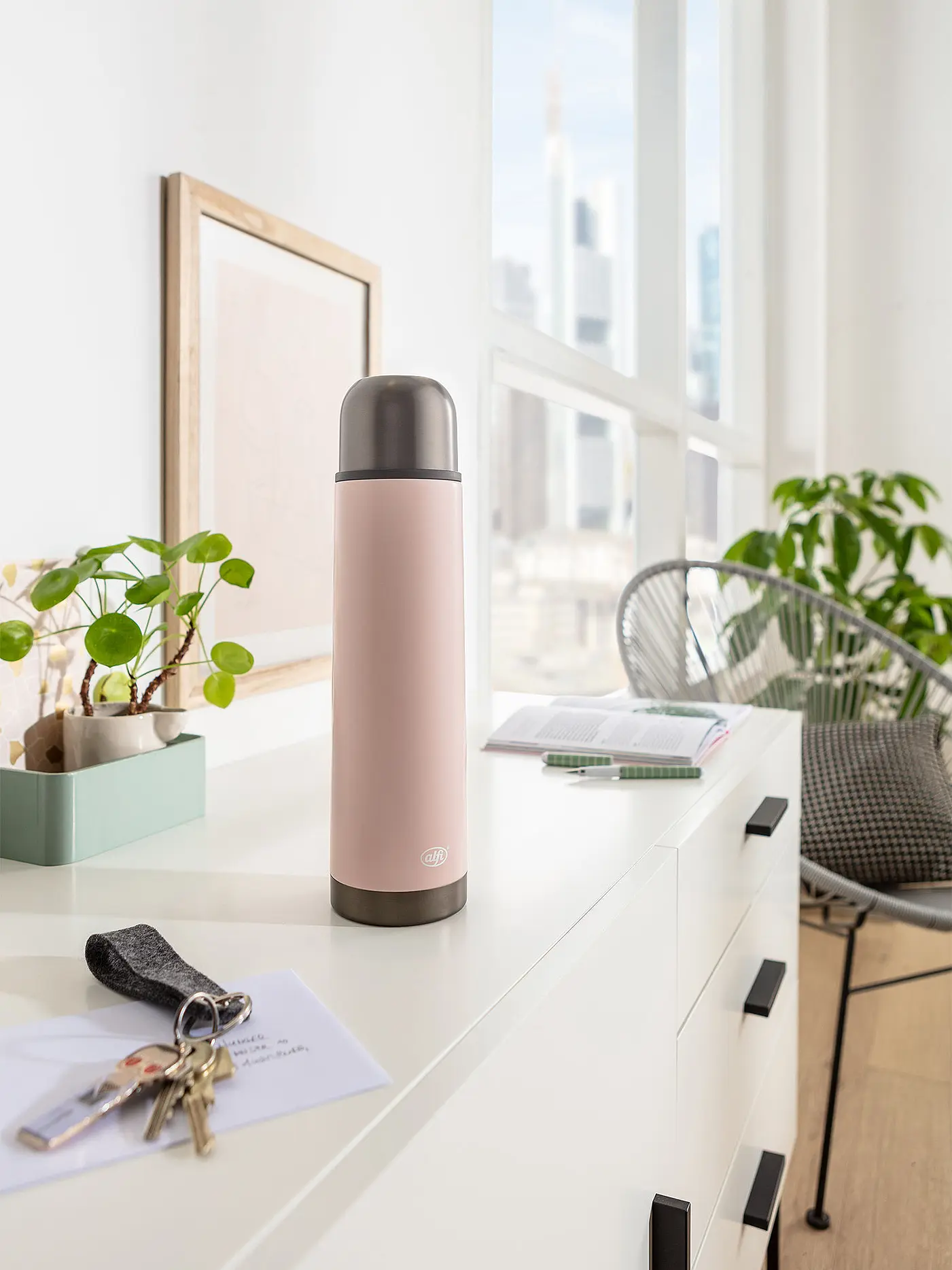 ALFI | Isolierflasche - Thermosflasche 0,75l ISOTHERM ECO Pastel Rose | 